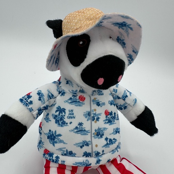 Chick-fil-A Summer 2025 Plush Cow Doll Toy Blue Tropical Island Shirt Cabana 7" - Picture 2 of 8